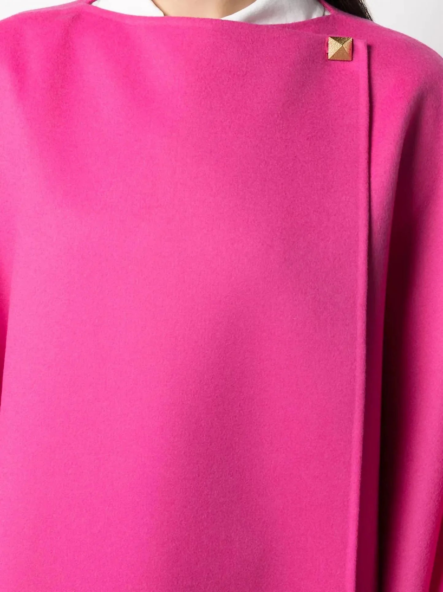 Valentino - Draped Button Cape - side view - Rack Hunt