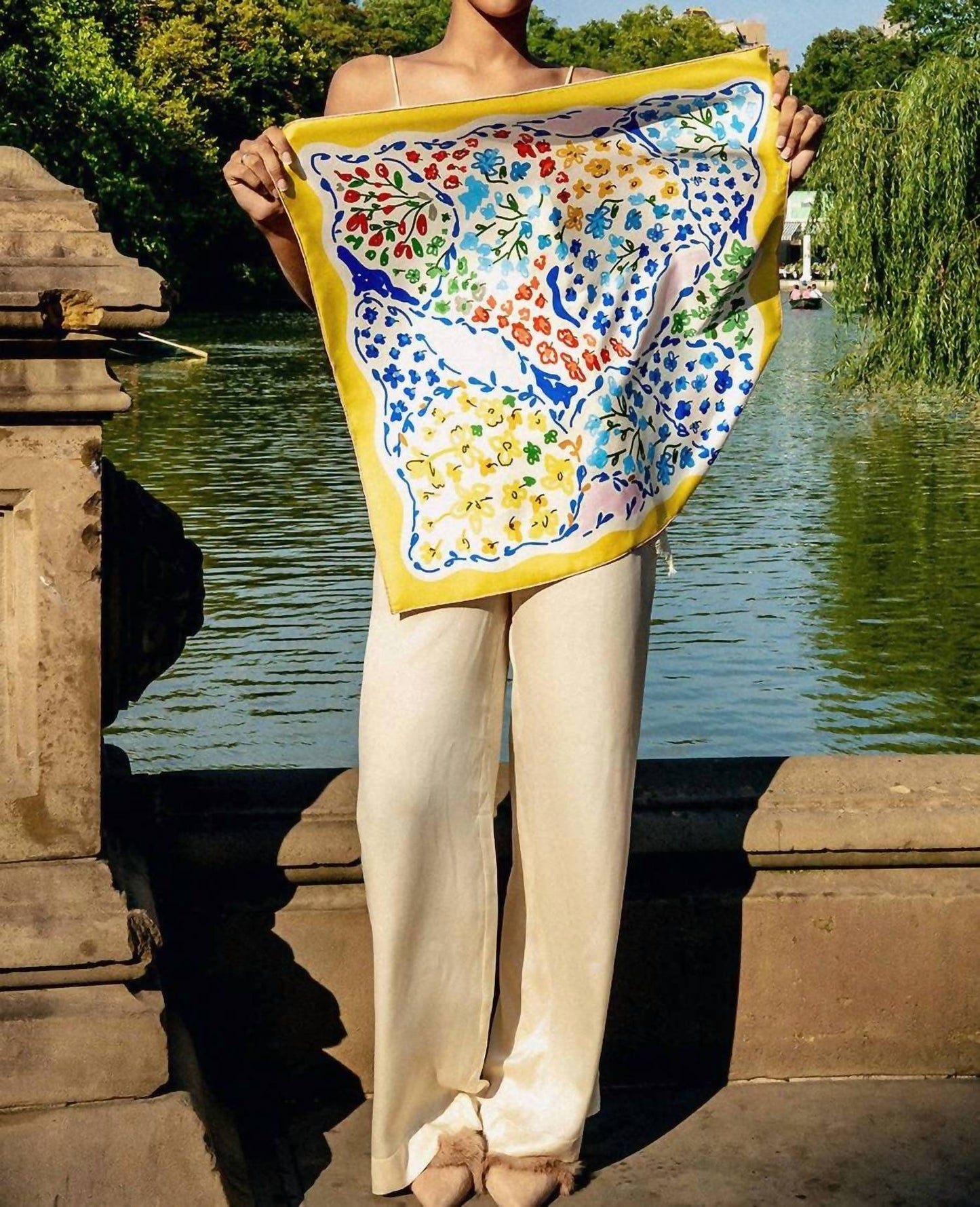 Women's Double Sided Silk Scarf
