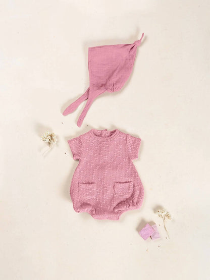Girls Jersey Bubble Romper