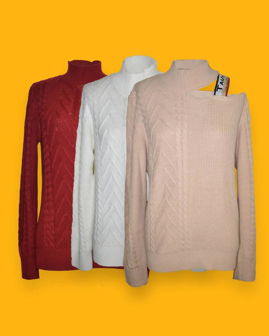 The Athletic Side Of Us - Women's Victorian Cut Out Shoulder Sweater - alternate view - Rack Hunt