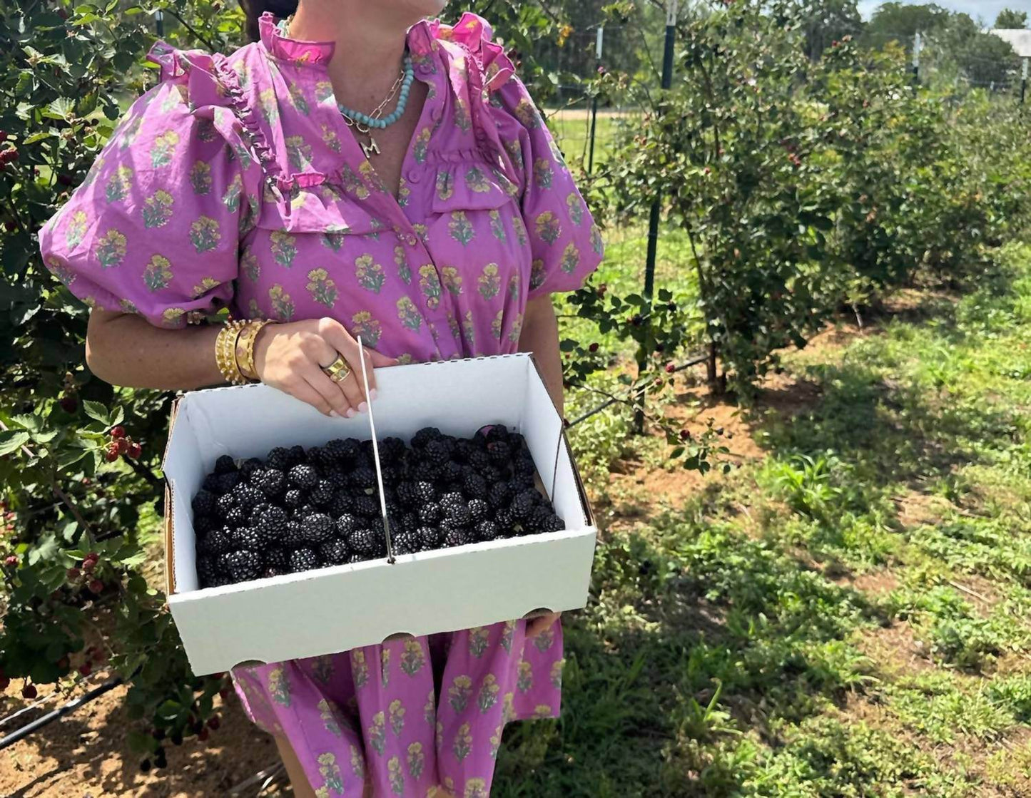 Ultramarine - Floral Clusters Ruffled Mini Dress - Rack Hunt -