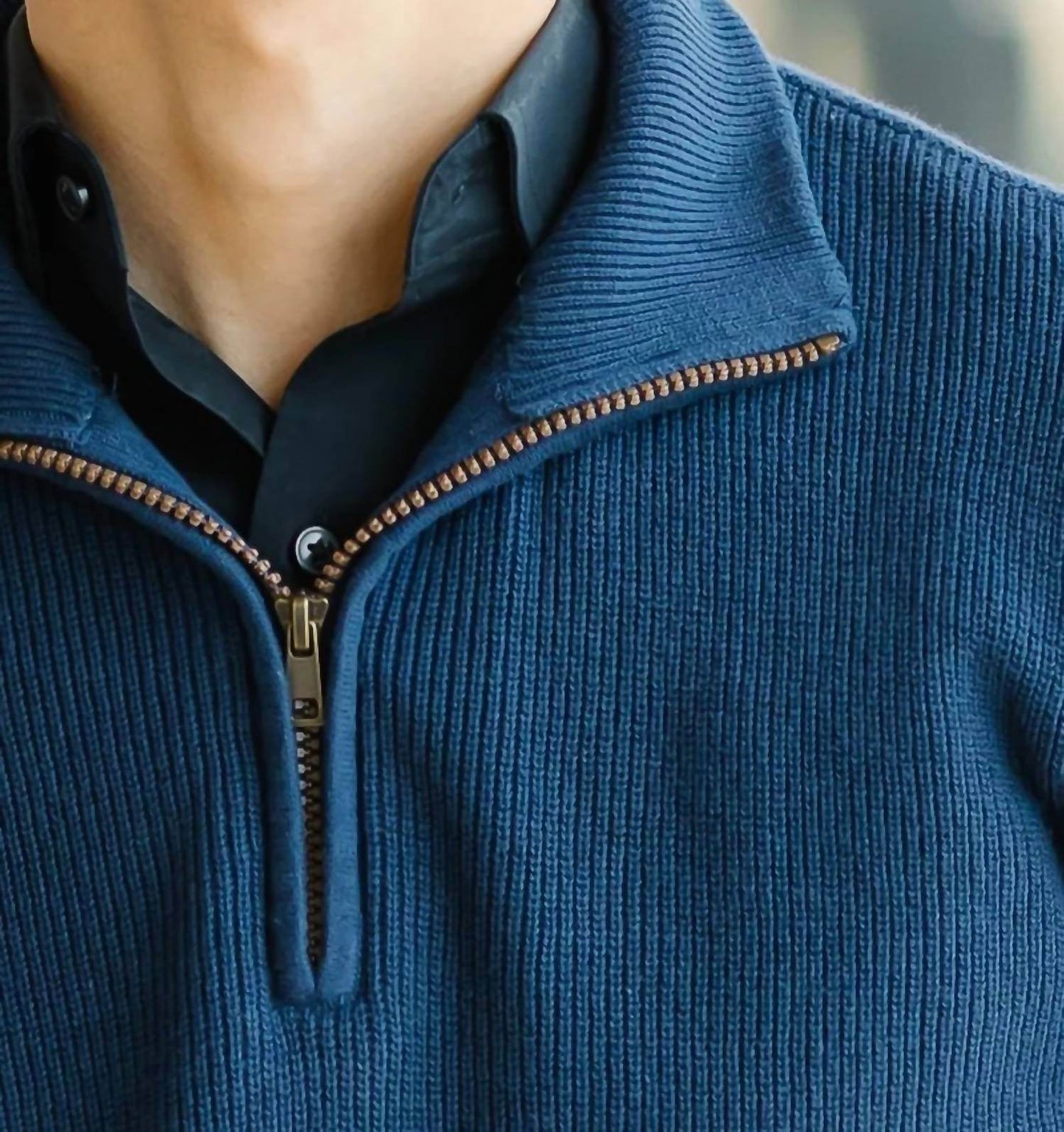 BLEND - Men's Bh Codford Half-zip Sweater - Rack Hunt