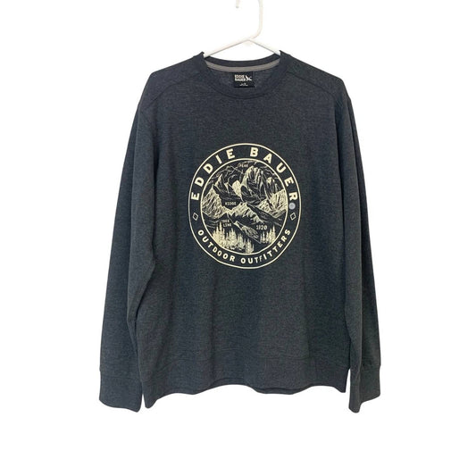 Men's Long Sleeve Camp Fleece Graphic Sweatshirt