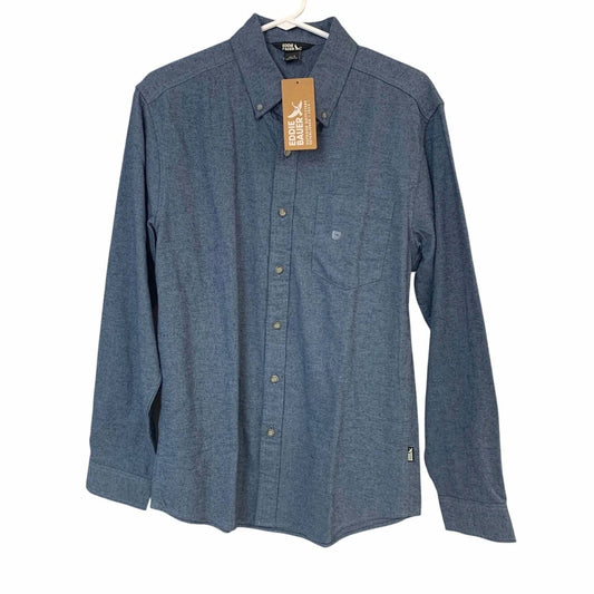 Men's Long Sleeve Eddies Field Flannel Button Up Shirt