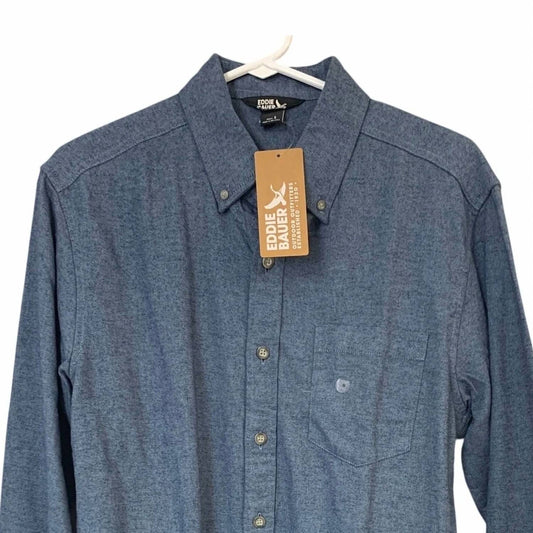 Men's Long Sleeve Eddies Field Flannel Button Up Shirt