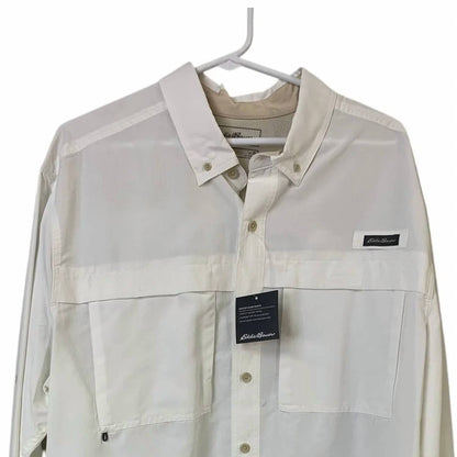Men's Long Sleeve Ripstop Guide Button Up Shirt