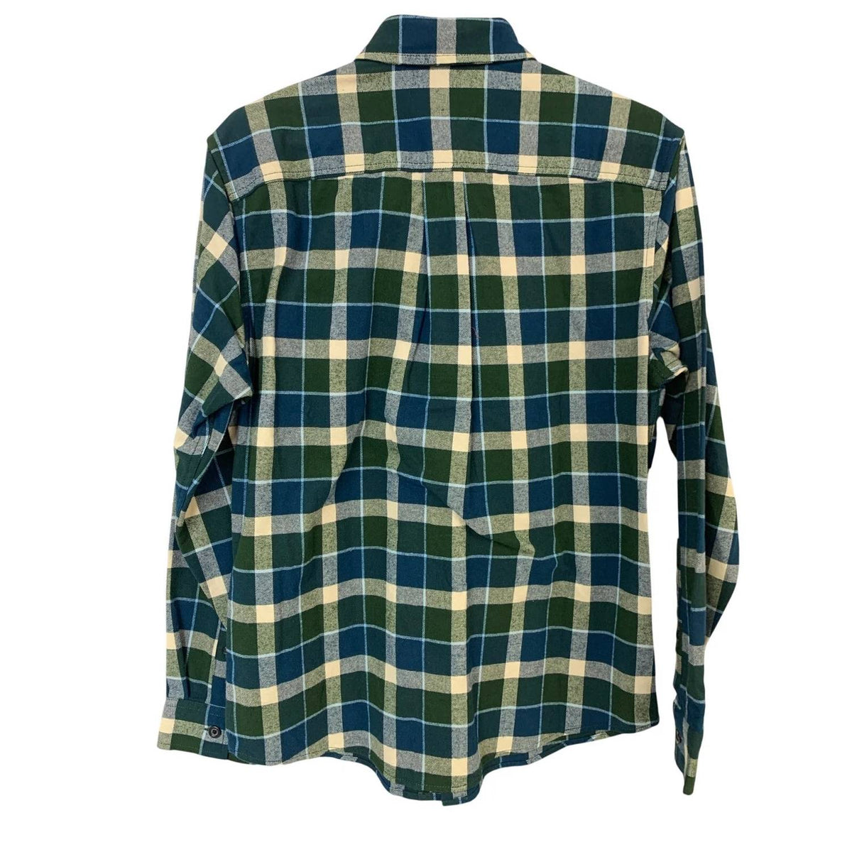 Men's Peacock Plaid Eddies Field Flannel Button Up Shirt