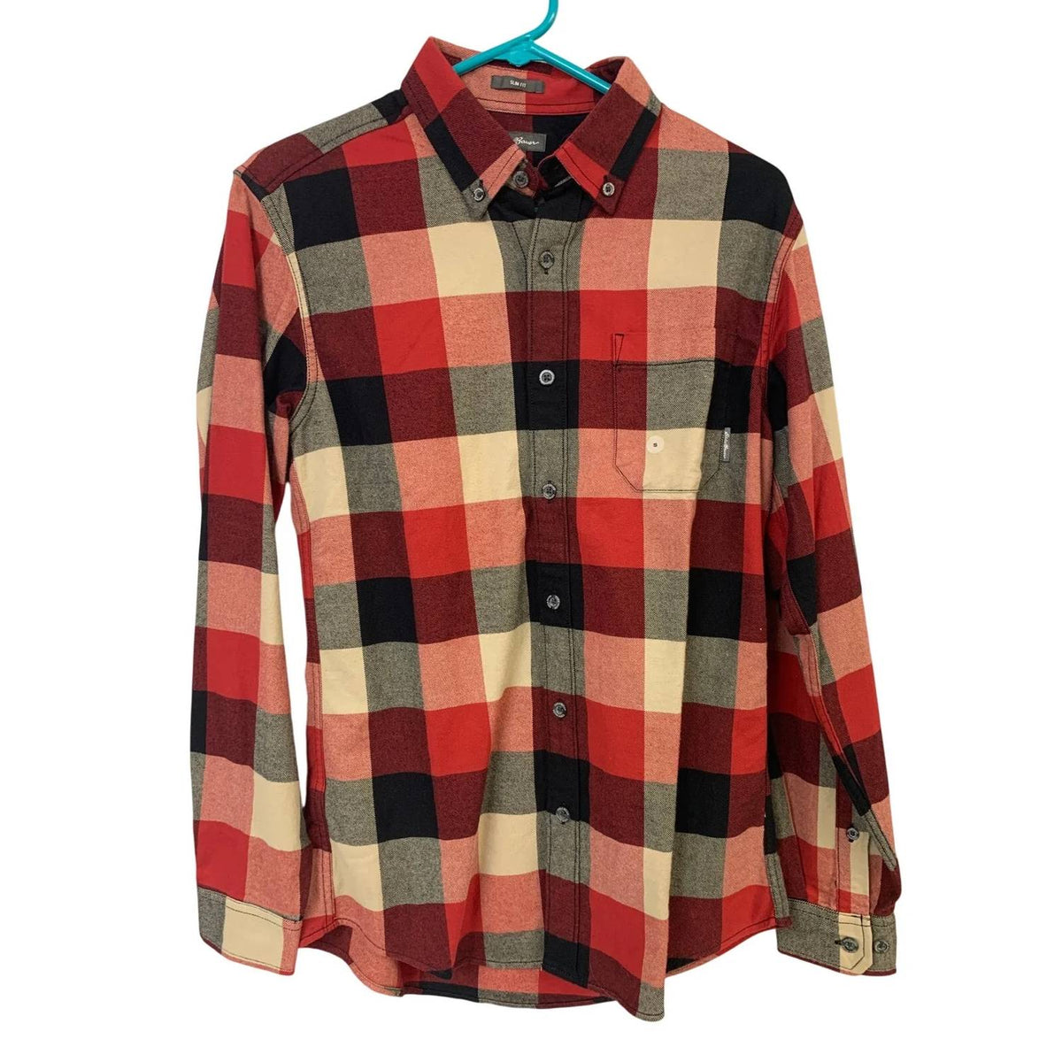 Men's Plaid Slim Fit Eddies Favorite Button Up Shirt