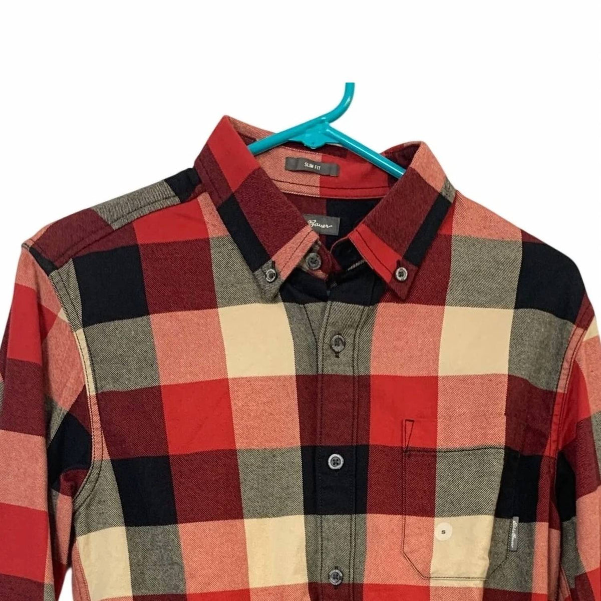 Men's Plaid Slim Fit Eddies Favorite Button Up Shirt