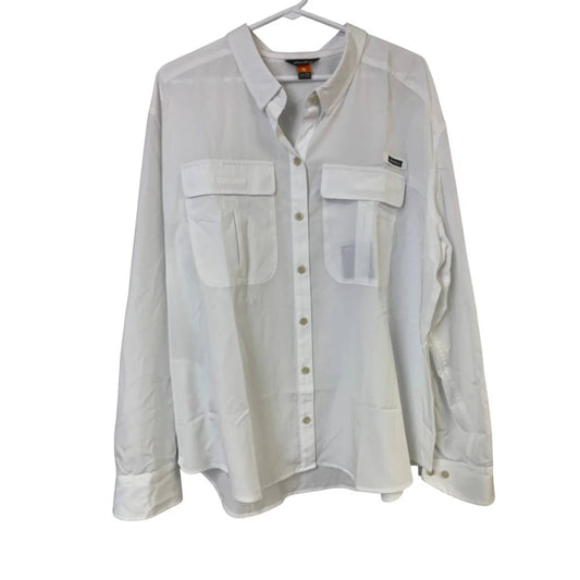Eddie Bauer Women's Guide Upf Field Buttoned Shirt in White