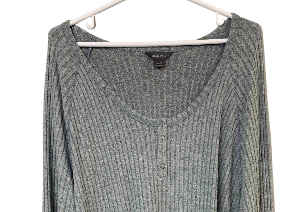 Women's Long Sleeve Hideaway Henley Shirt