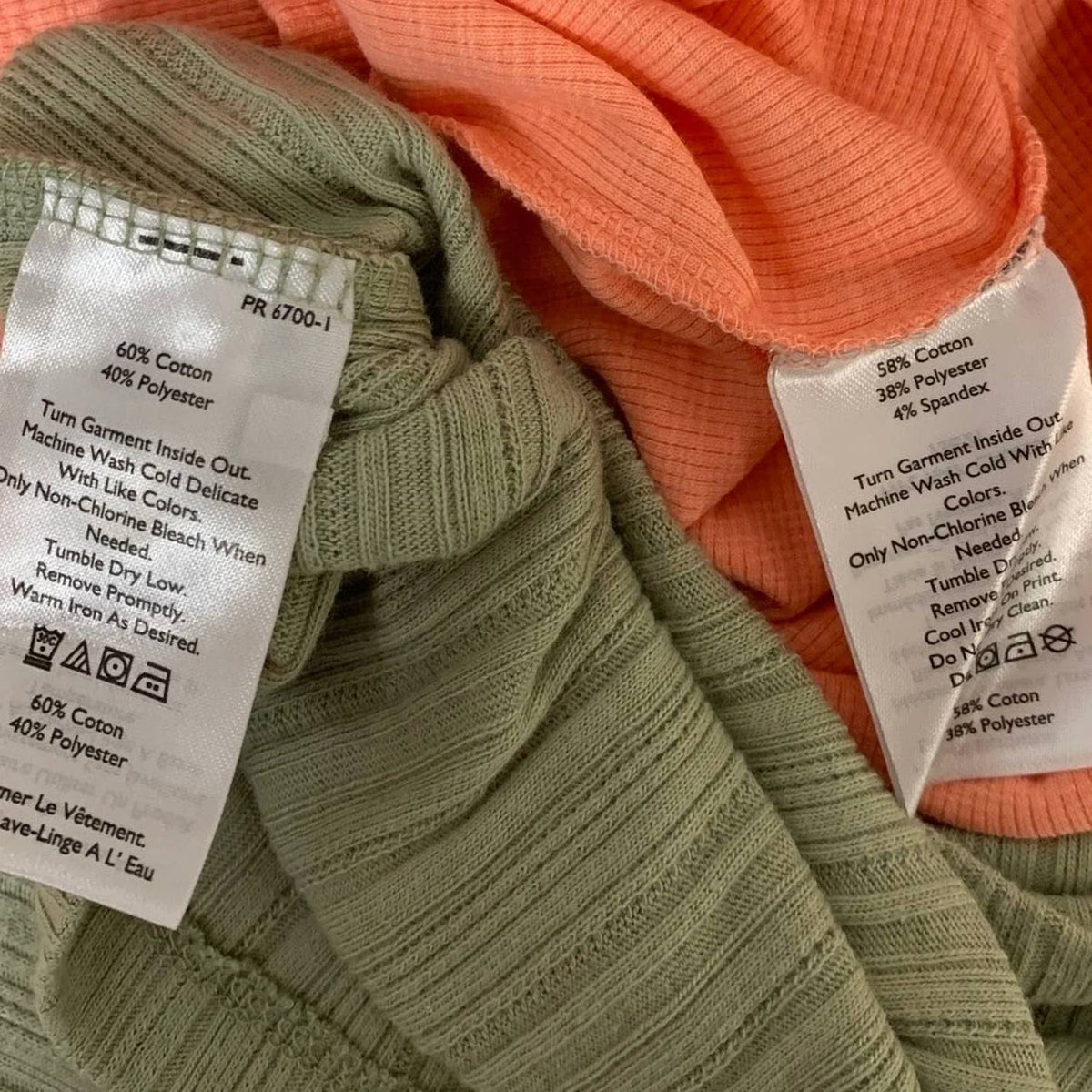 Women's Small Infinity Slub Meadowood Rib Long Sleeve Tops Set Of 2