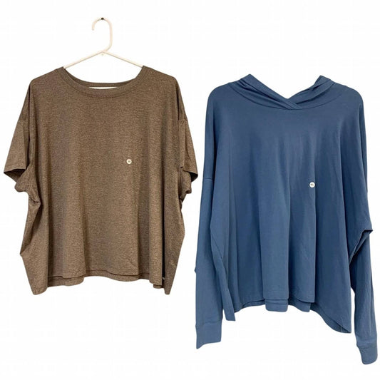 Women's Tempo Hoodie Surreal Travel Crew Tee Top Set
