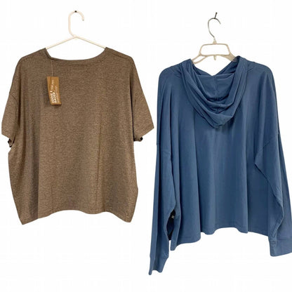 Women's Tempo Hoodie Surreal Travel Crew Tee Top Set