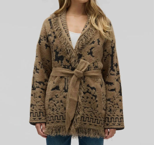Wrap Long Sleeve Cardigan