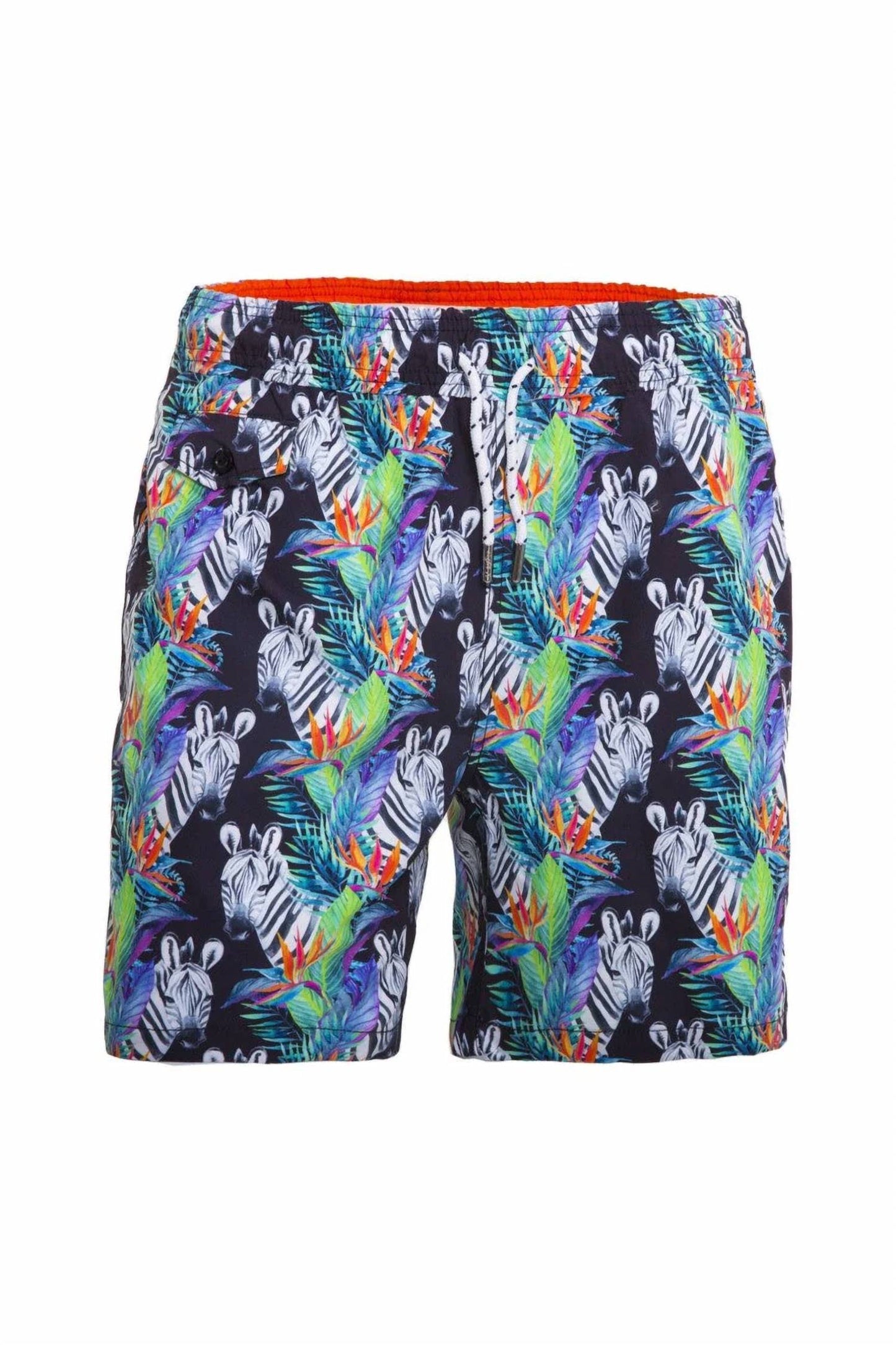 Men's Zebra Print Swim Trunks