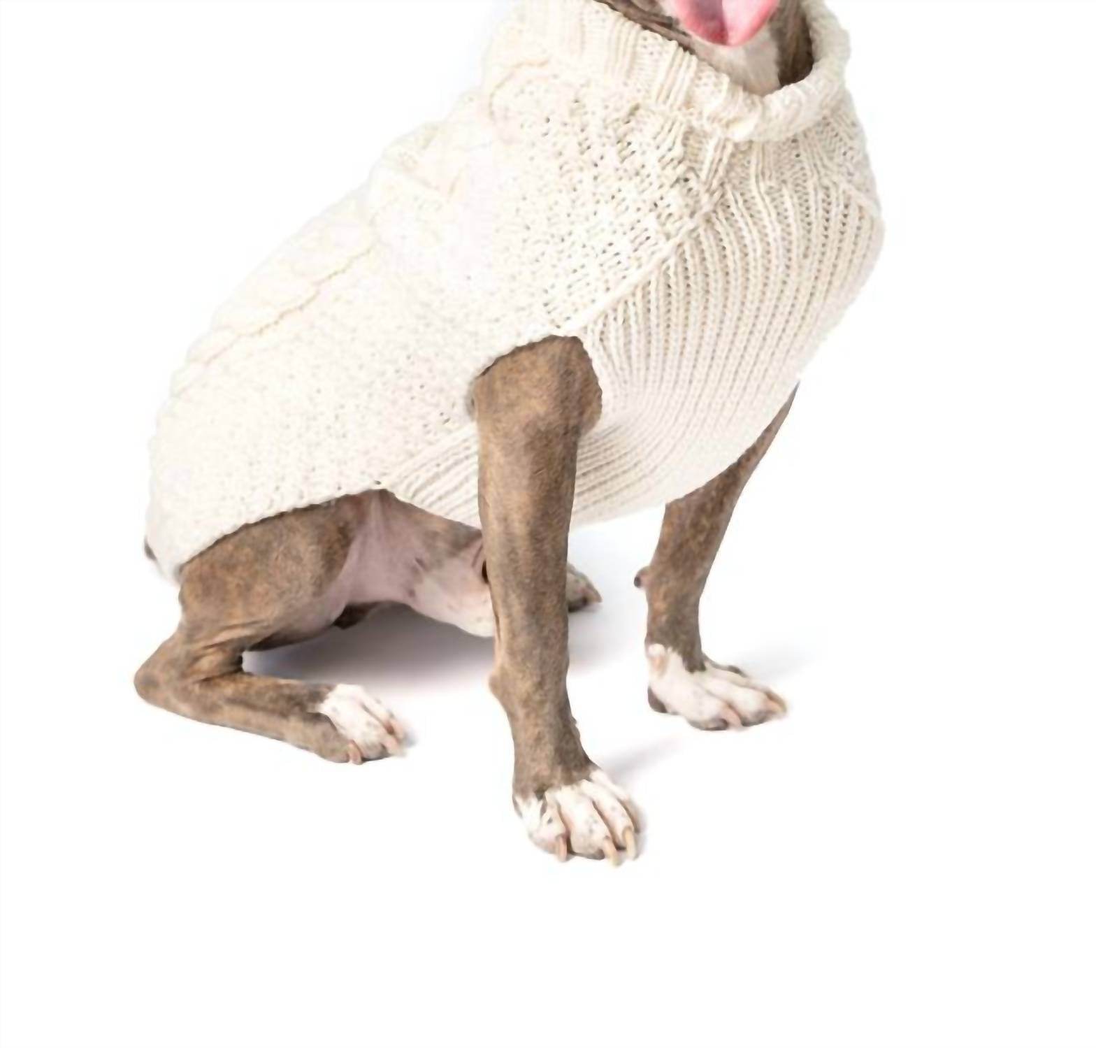 Chilly Dogs - Cable Knit Dog Sweater - Rack Hunt
