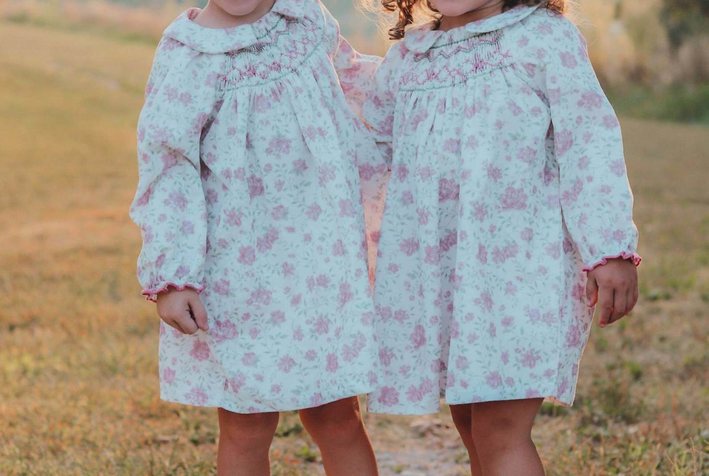 Marie Puce - Floral Print Organic Corduroy Dress - Rack Hunt -