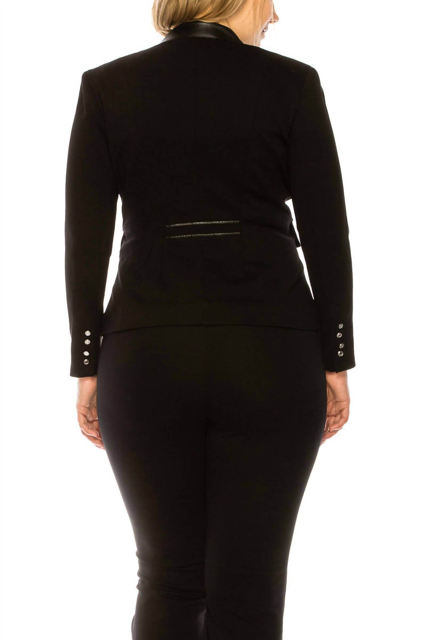 Peter Nygard - Collared Single Button Trim Blazer - Rack Hunt -