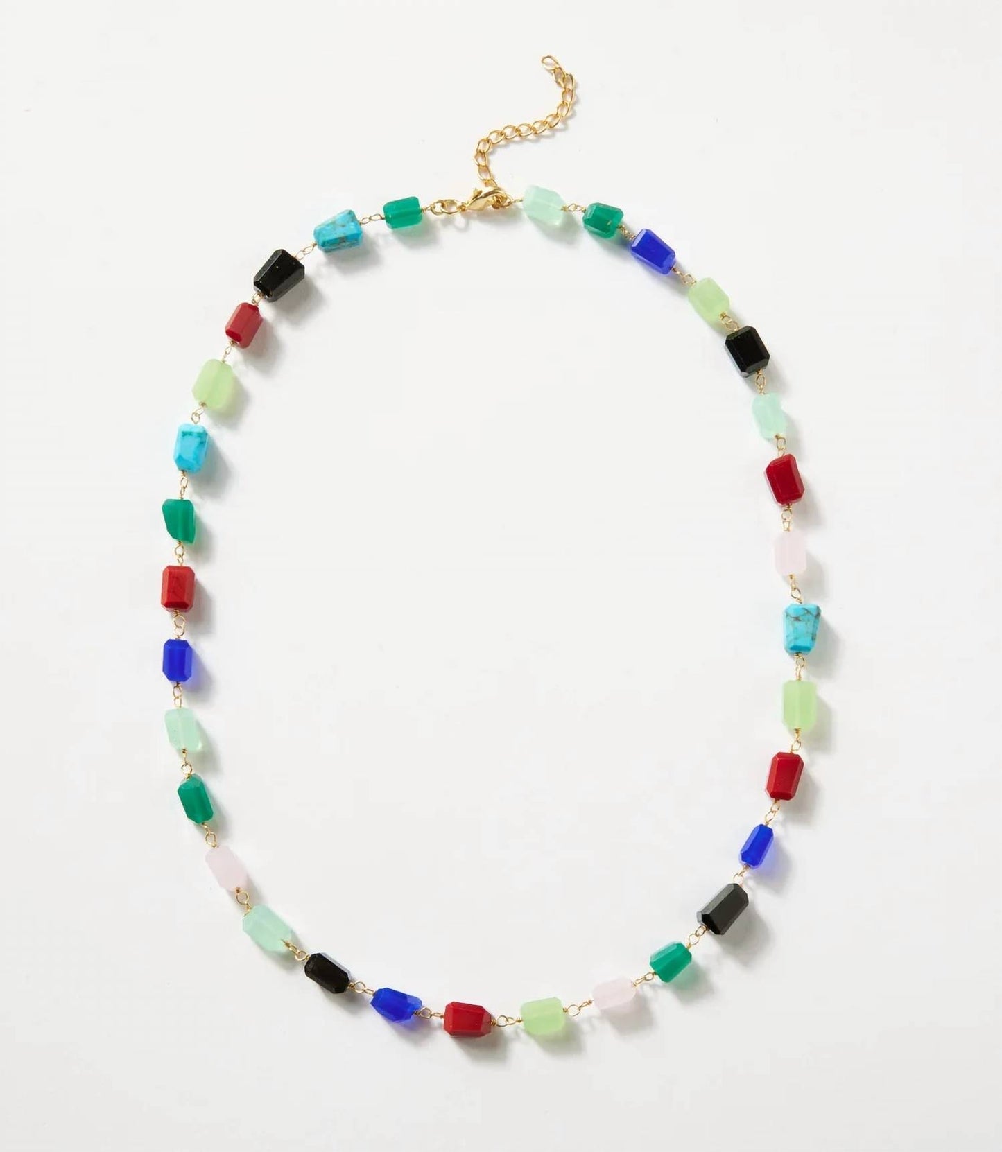 Women's Beaded Gemstone Necklace