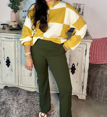 Heimish USA - High Waisted Stretch Flare Pants - Rack Hunt