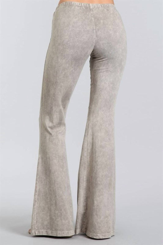 Mineral Wash Bell Bottom Soft Pants