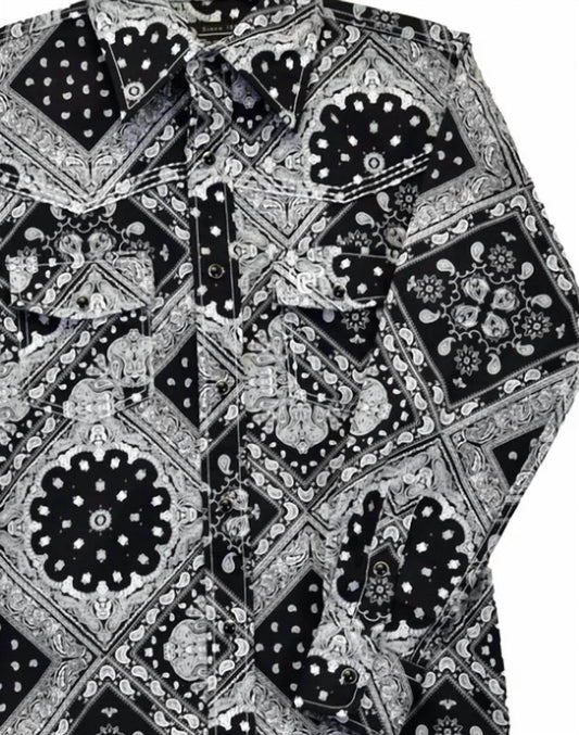 Cowboy Hardware - Boy's Bandana Long Sleeve Print - Rack Hunt -