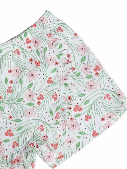 Floral Ruffle Skort