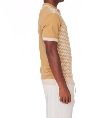 Men's Textured Polo Shirt