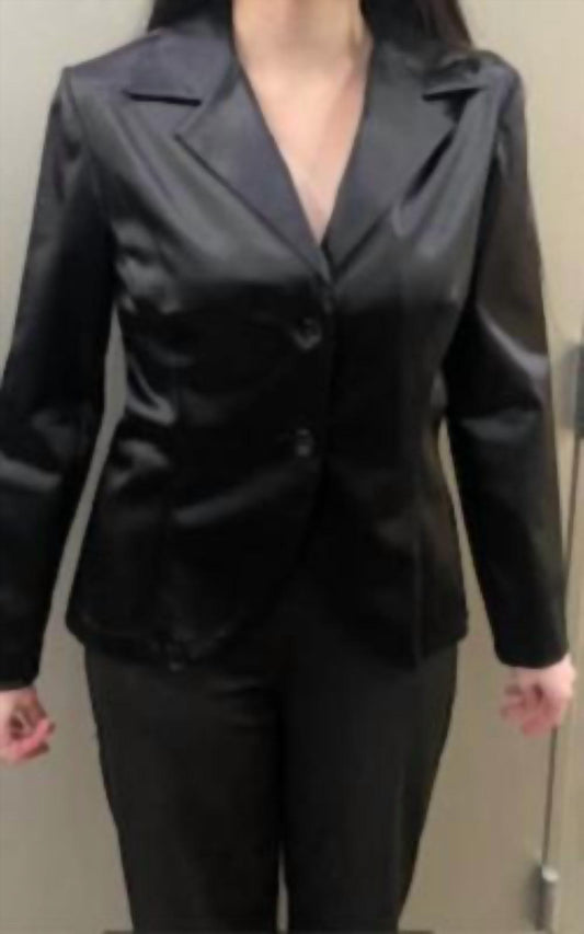 Stretch Satin Sheen Blazer