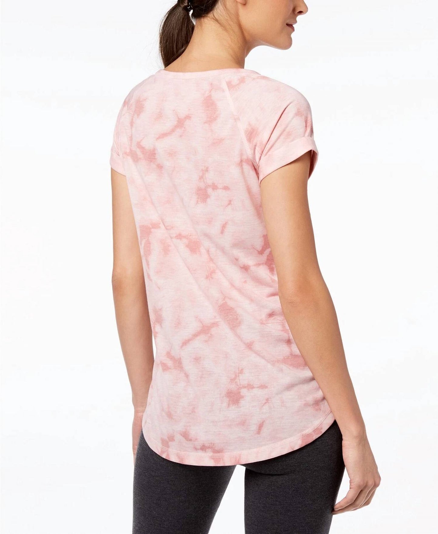 Ideology Womens Activewear Printed T-Shirt