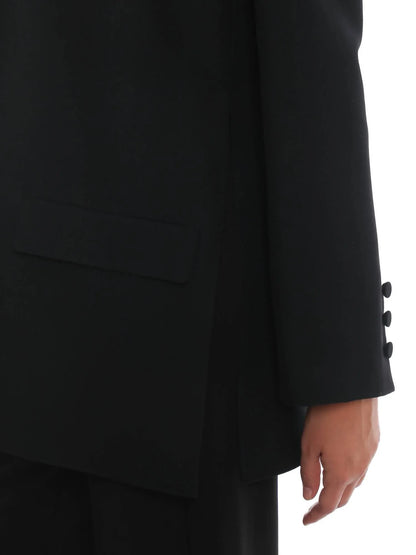 Valentino - Crepe Cady Open Front Tailored Blazer - alternate view - Rack Hunt