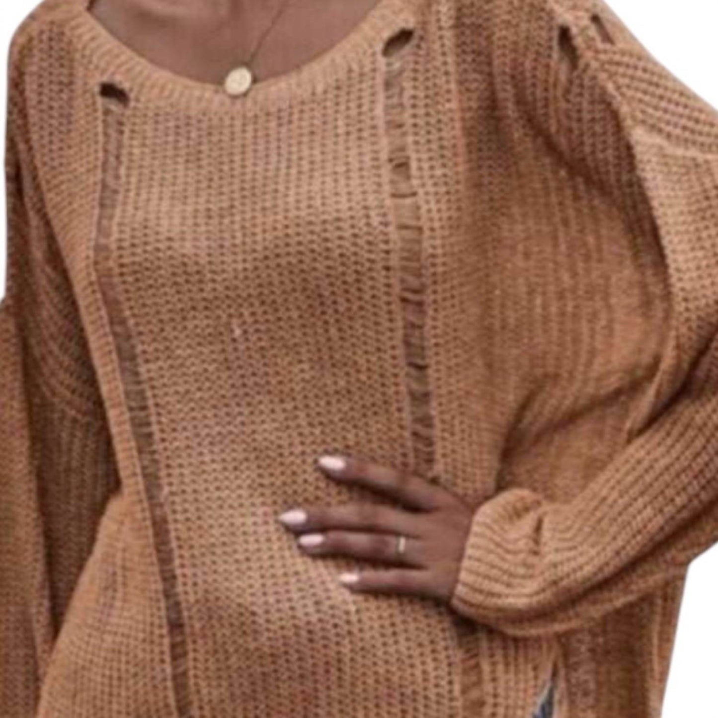 Kara and Kate - Distressed Sweater - Rack Hunt -