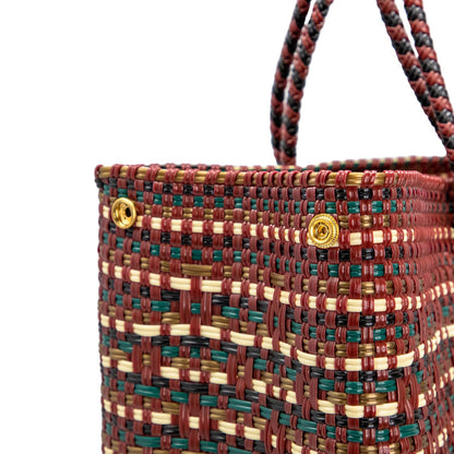 Women's Travel Woven Tote Bag With Clutch