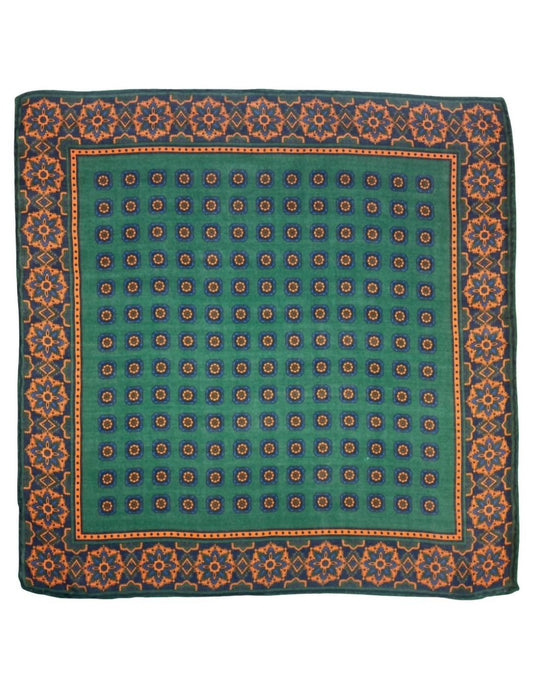 Men's Geometric Print Pocket Square