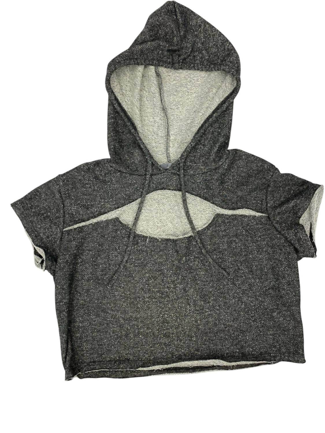 Jolie Clothing - Women's Cropped Cut Out Hoodie - Rack Hunt