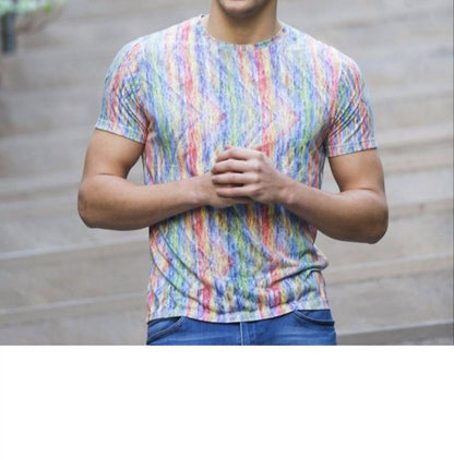 Zigzag Stripe Print T-shirt