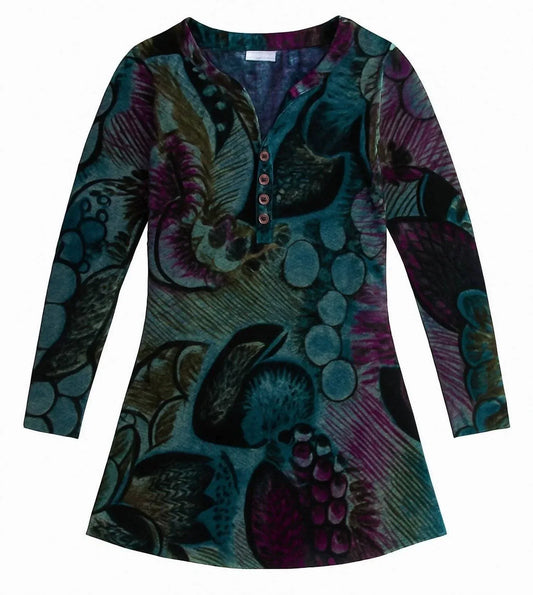 Kamana - Women's 1/4 Button Long Sleeve Tunic - Rack Hunt