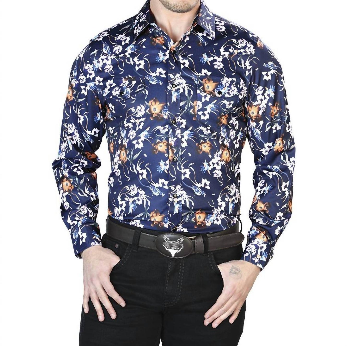 El Señor De Los Cielos - Casual Long Sleeve Shirt - Rack Hunt