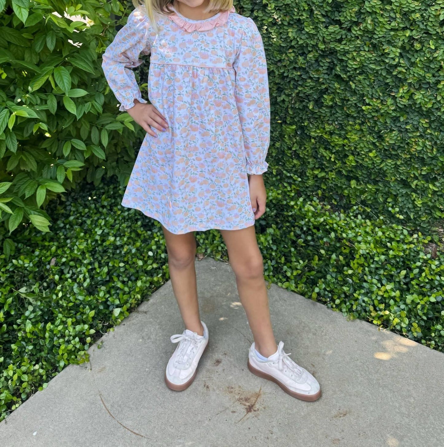 Love, George - Girl's Long Sleeve Knit Pumpkin Dress - Rack Hunt