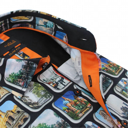 Travel Destination Button Down Shirt