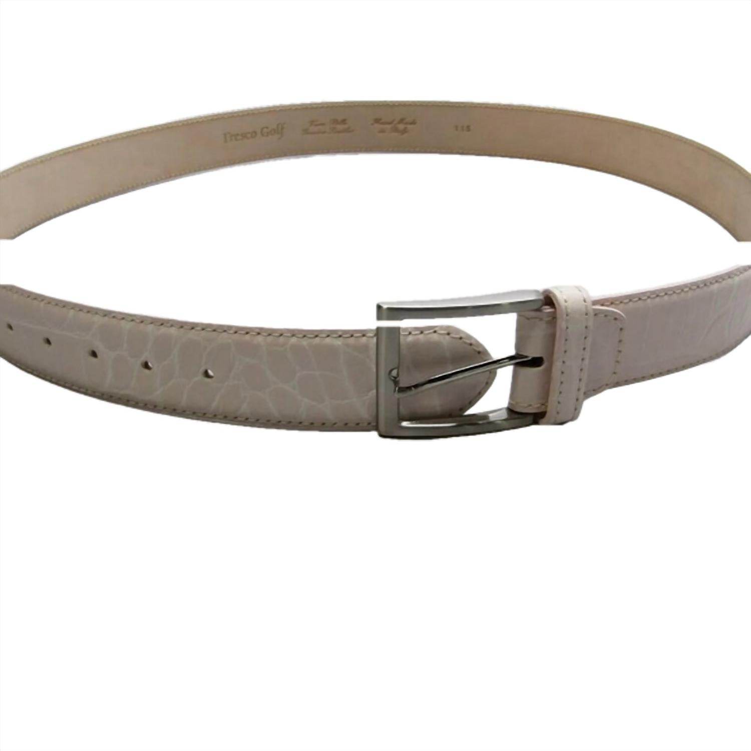 Fresco Golf - Men's Leather Embossed Belt - Rack Hunt -