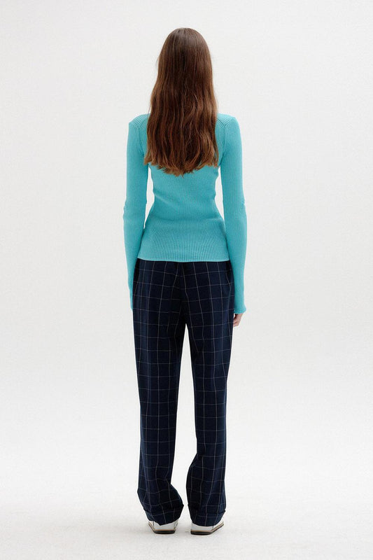 SOLLY RIBBED KNIT PULLOVER