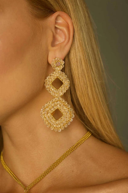 Women's Anne Cascade Handmade Crochet Earrings