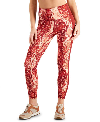 Snakeskin-print 7/8 Leggings