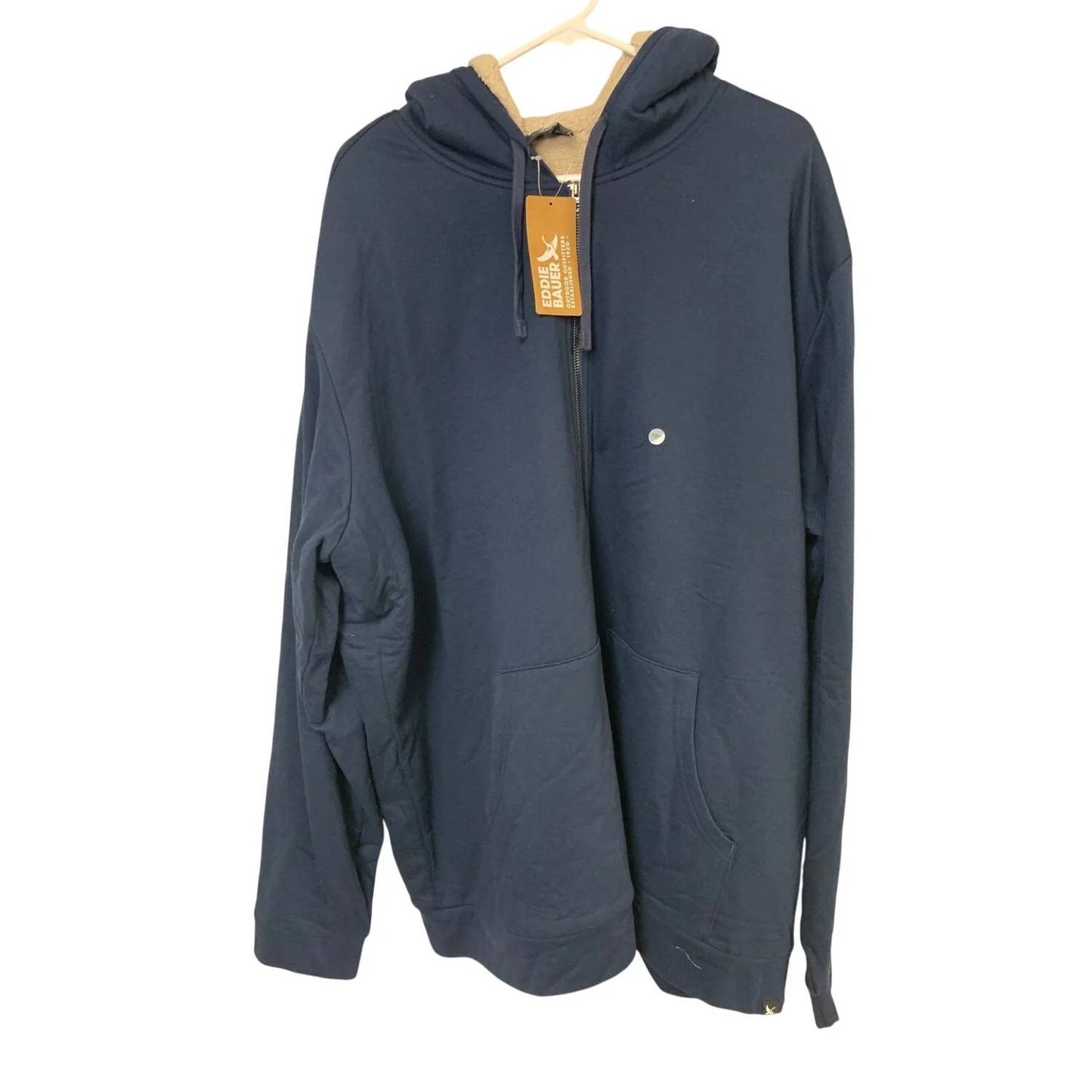Men's Camp High Pile Fleece Lined Full Zip Hoodie - Plus