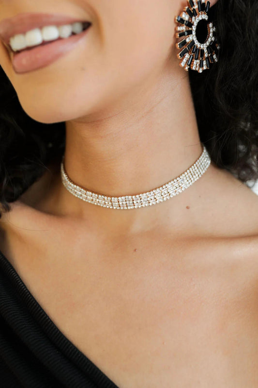 Women's Crystal Choker Necklace