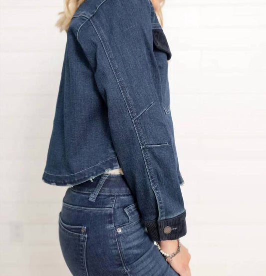 Corduroy Contrast Denim Jacket