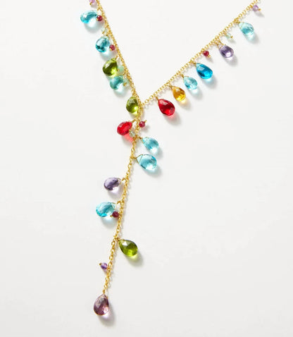 Women's Gemstone Lariat Necklace