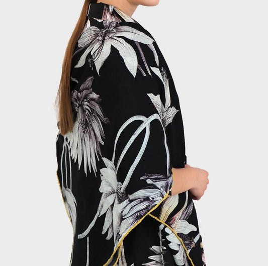 Women's Flower Printed Cashmere Scarf